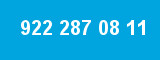 922 287 08 11 922 287 08 11